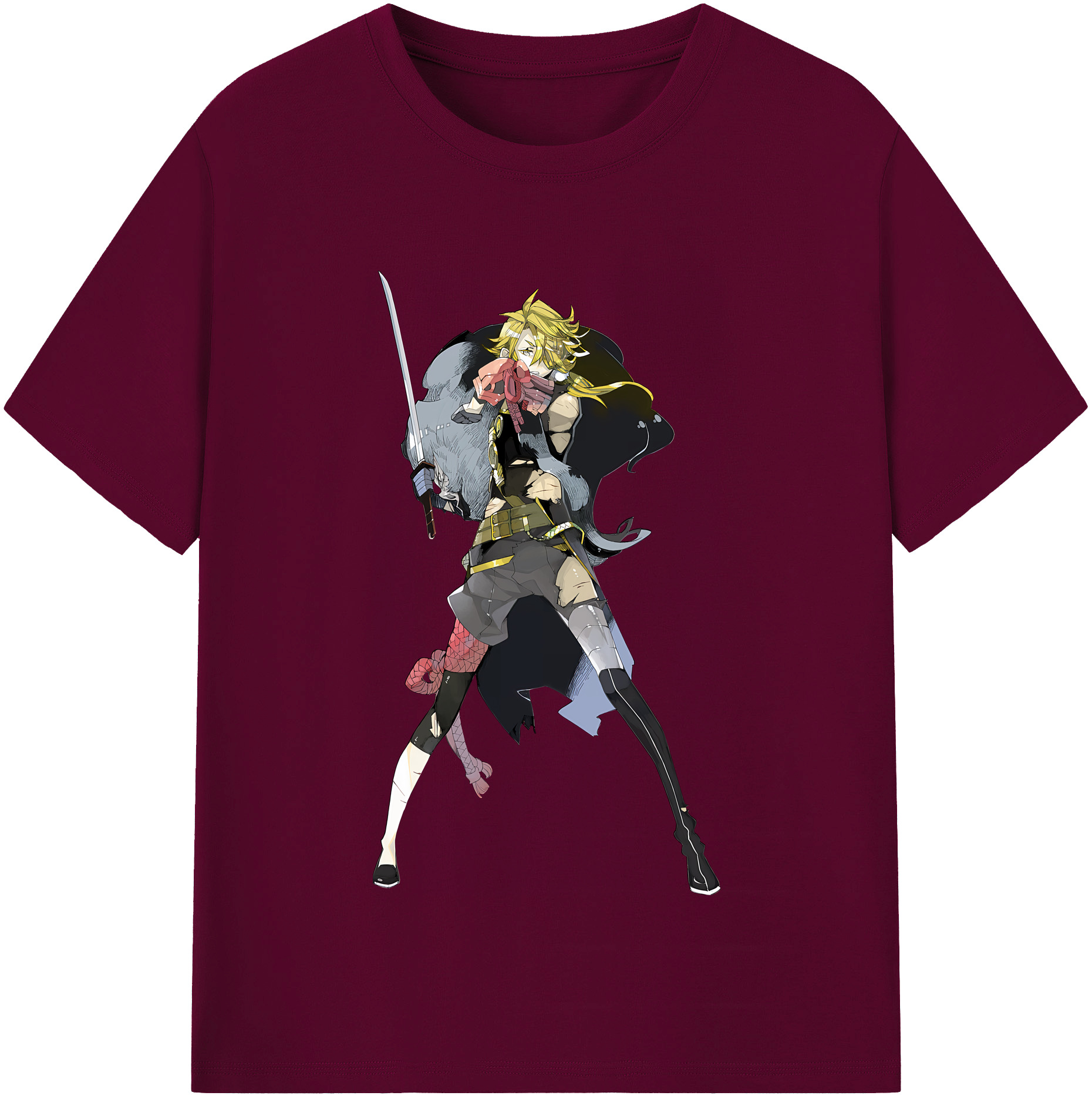 （画像用） 刀剣乱舞 Touken Ranbu レディースカジュアルプリントTシャツ（綿100％）